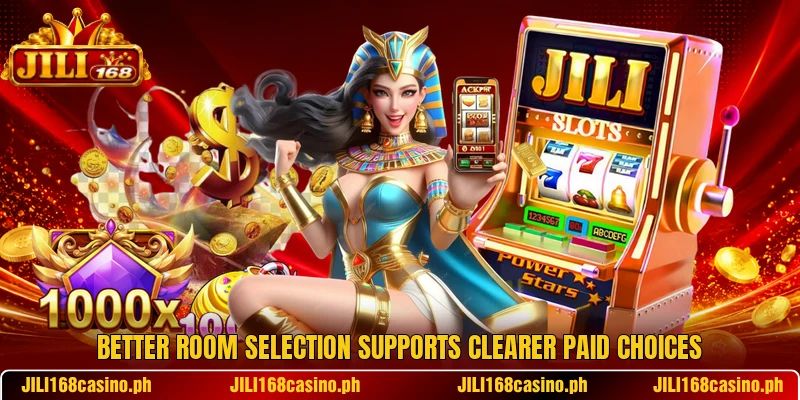 Better room selection supports clearer paid choices Better room selection supports clearer paid choices