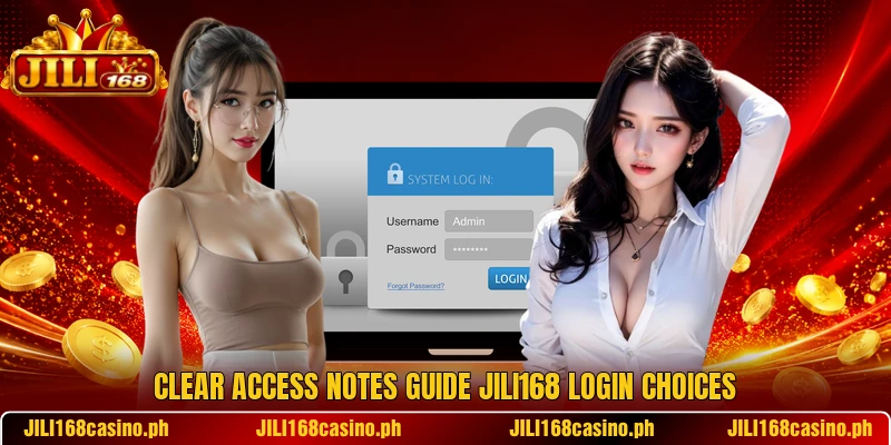 Clear access notes guide JILI168 login choices