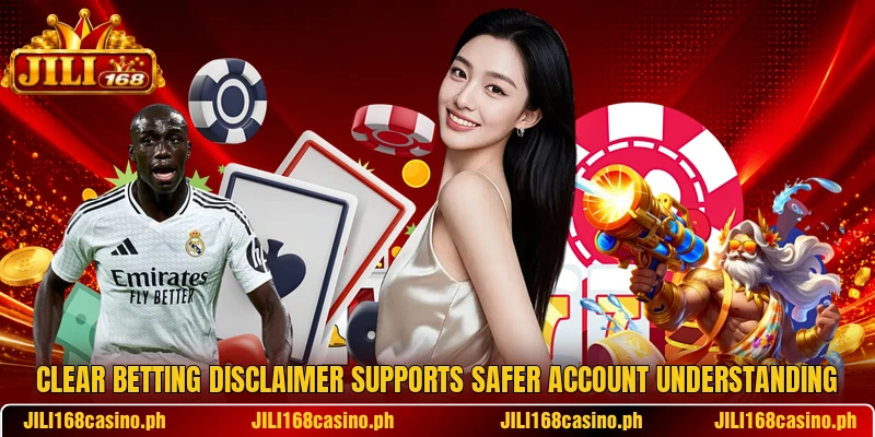 Clear betting disclaimer supports safer account understanding