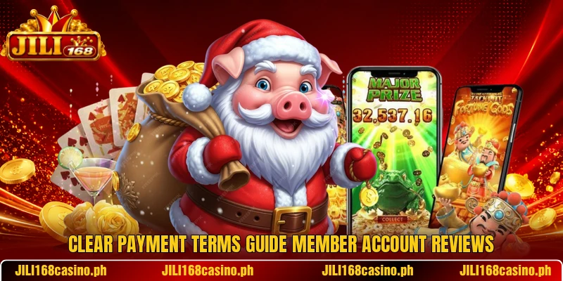 Clear payment terms guide member account reviews