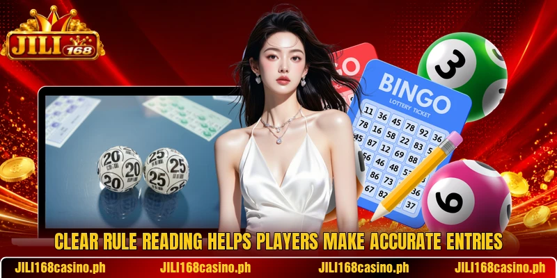 Clear rule reading helps players make accurate entries Clear rule reading helps players make accurate entries