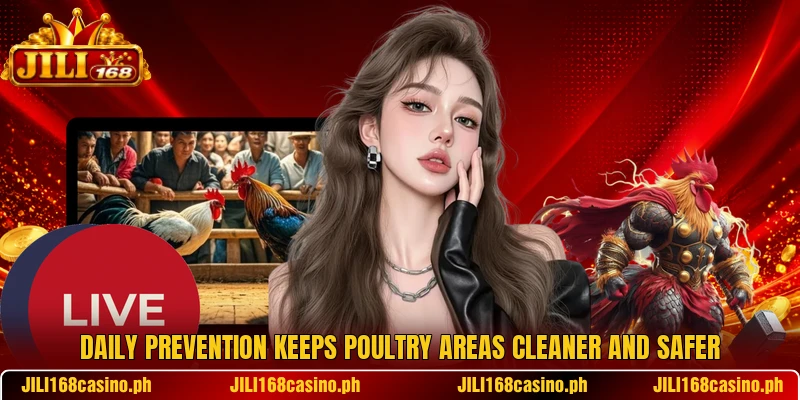 Daily prevention keeps poultry areas cleaner and safer