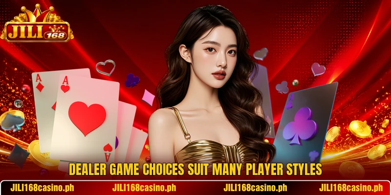 Dealer game choices suit many player styles