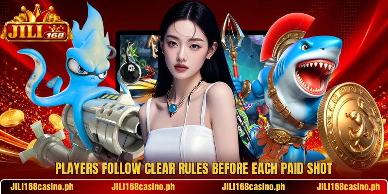 Players follow clear rules before each paid shot Players follow clear rules before each paid shot