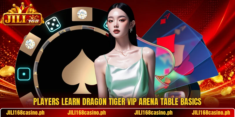 Players learn Dragon Tiger VIP Arena table basics
