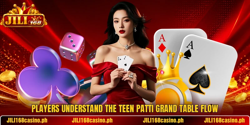 Players understand the Teen Patti Grand table flow