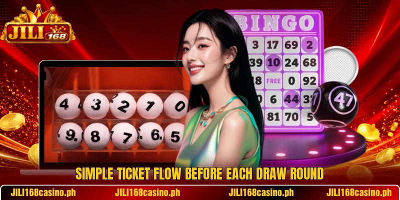 Simple ticket flow before each draw round Simple ticket flow before each draw round