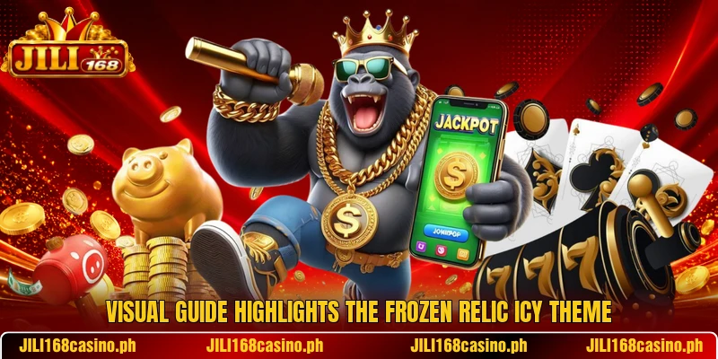 Visual guide highlights the Frozen Relic icy theme Visual guide highlights the Frozen Relic icy theme